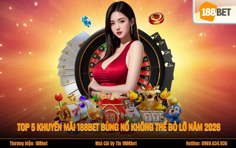 Top 5 khuyến mãi 188bet bùng nổ không thể bỏ lỡ năm 2026